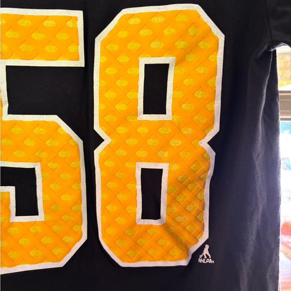 NWOT Reebok Kris LeTang jersey T-Shirt size small. Short sleeve. Cotton. - Picture 7 of 8